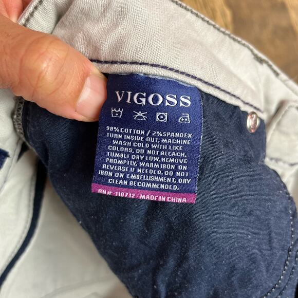 Vigoss Womens Jeans Light Gray The Jagger Super Skinny Stretch 29x31 - Picture 10 of 11